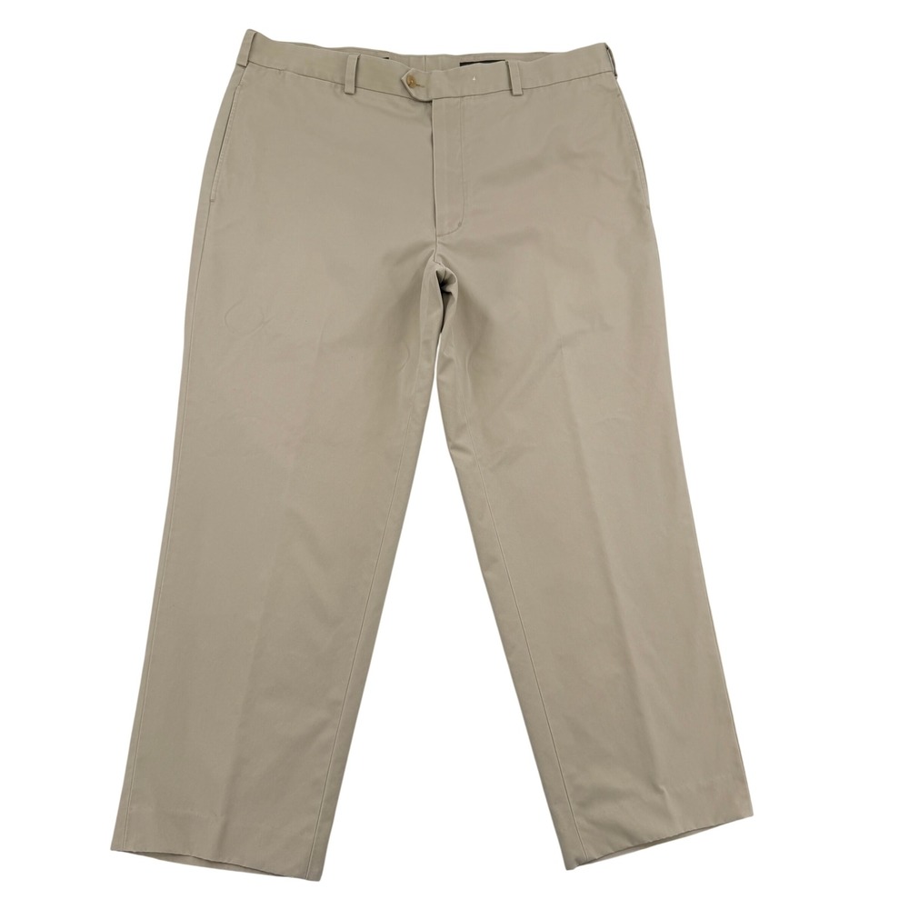 Nordstrom Smartcare Chinos Mens 38x30 Tan Khaki Supima Cotton Wrinkle Free Pants